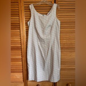 Vintage Laura Ashley Pastel Patterned Sleeveless shift dress Sz UK 10/US 6